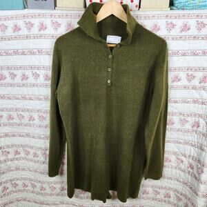 Asos Olive Green Turtleneck Sweater Top - Size UK 12 / US 8